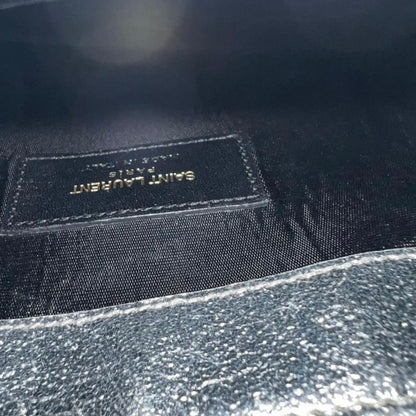 Yves Saint Laurent イヴ・サンローラン　カサンドラ　チェーンウォレット メタリックシルバー