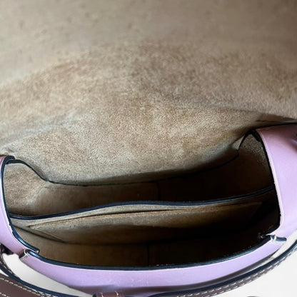 LOEWE ロエベ ゲートバッグ スモール トリコロール ワインレッド ライトピンク